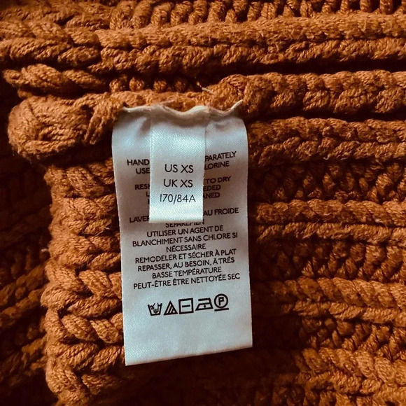 FREE PEOPLE | My Only Sunshine Cotton Blend Crew Neck Chunky Sweater Size XS - Picture 13 of 13